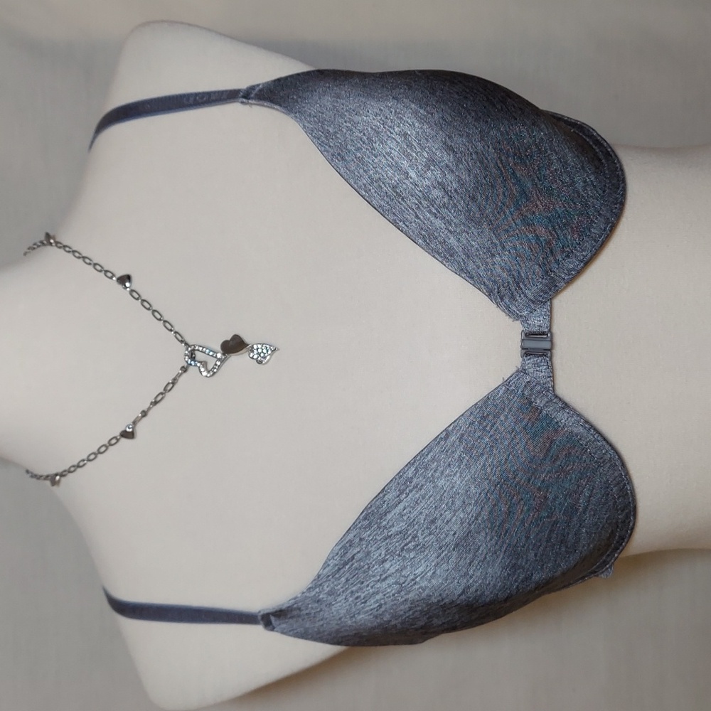 Isod Gray Racer-back Bra
